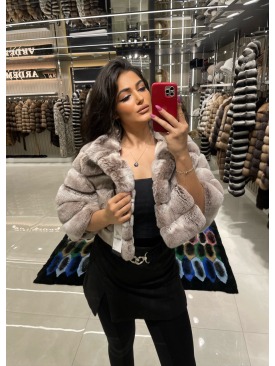  REX FUR JACKET BEIGE