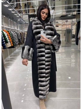 CHINCHILLA FUR & ALPACA JACKET 