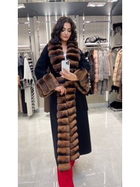 CHINCHILLA FUR & ALPACA JACKET