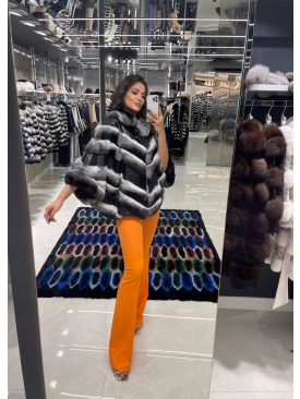 CHINCHILLA FUR SHAWL 