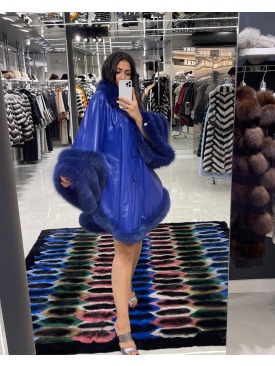 FOX FUR PONCHO 
