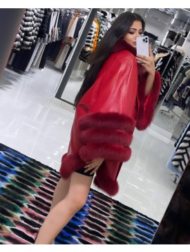 FOX FUR PONCHO