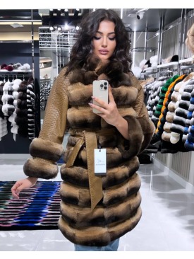 CHINCHILLA FUR & PHYTON JACKET 